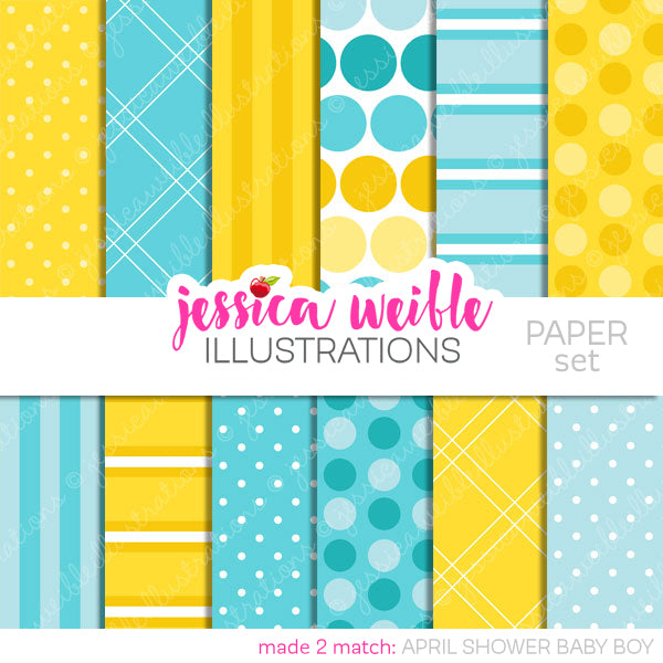 April Baby Shower Papers