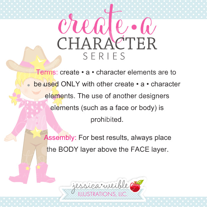 Girl Fun Themes Create a Character Clipart