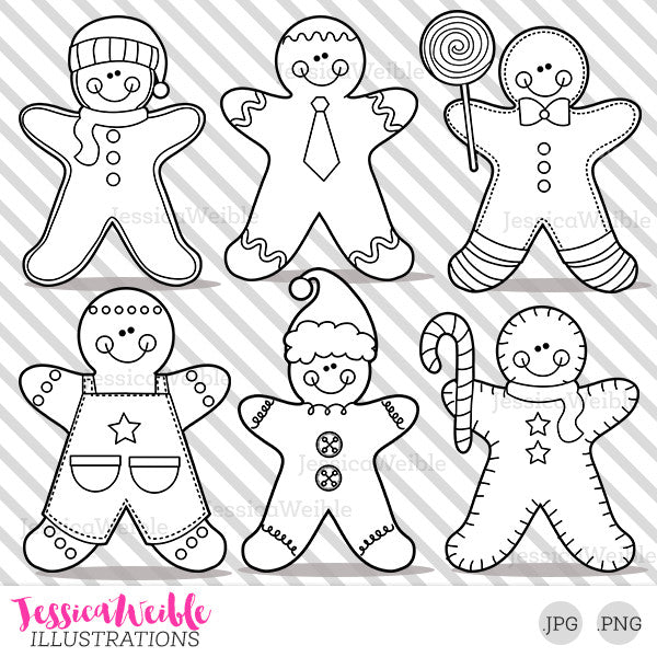 Gingerbread Boys Stamps