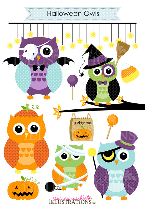 Halloween Owls